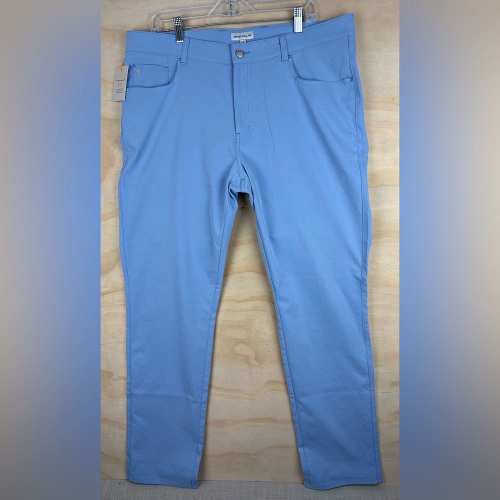 PETER MILLAR Crown Sport Classic Fit eb66 Golf Trouser Pants Blue 38X32 NWT